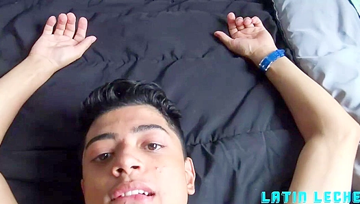 POV - Fresh-Faced Latin Twink Moises Gets Fucked & Cums Hard - Latin Leche