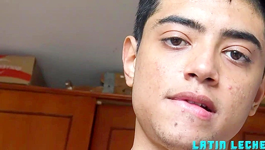 POV - Fresh-Faced Latin Twink Moises Gets Fucked & Cums Hard - Latin Leche