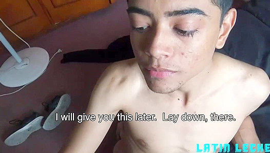 POV - Fresh-Faced Latin Twink Moises Gets Fucked & Cums Hard - Latin Leche