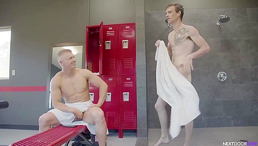 Alex Tanner & Scott Finn - Hard Gym Session Turned Hot Fuck - Nextdoor Raw