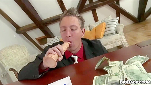 Paul Makes Marcus Deepthroat Dildo Before Raw Fucking - Bareback Casting