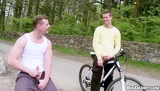 Greg and Marty's Urgent Encounter - Hot Public Sex Moments After Meeting