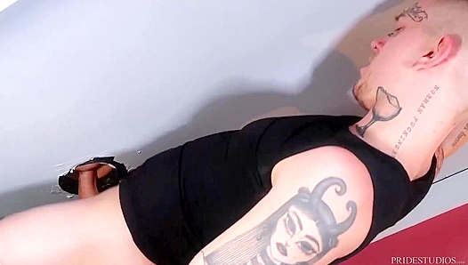 Adrian Suarez Sucks & Fucks Dexx Through the Glory Hole – Massive Dick Action!