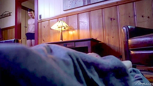 Colton Reece & Austin Avery Bareback By The Fireplace - Hot Gay Porn