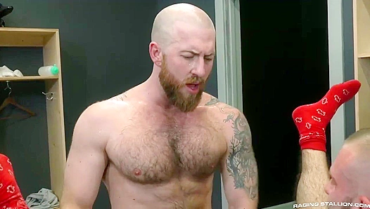 Nigel & Donnie Pound Jock Sniffer Anthoni - Raging Stallion