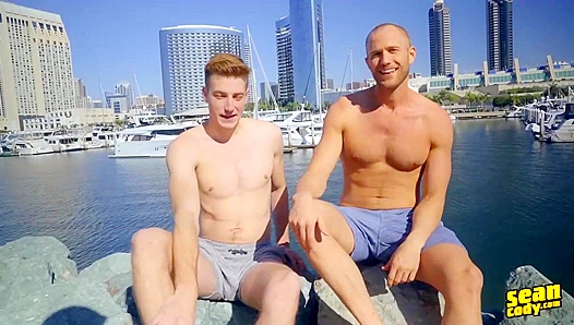 Bald Hunk Blake Rides Kurt's Raw Cock