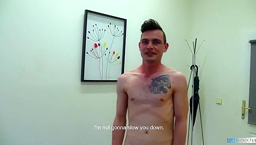 Skinny Czech Brunette Gets Fucked Hard on the Desk - Dirty Scout