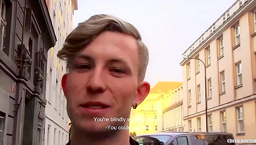 Prague Twink Gets Pounded Anally by Rugged Stud - Czech Hunter