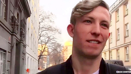 Prague Twink Gets Pounded Anally by Rugged Stud - Czech Hunter