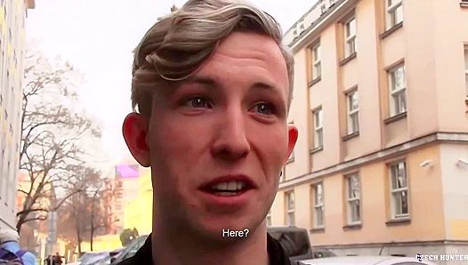 Prague Twink Gets Pounded Anally by Rugged Stud - Czech Hunter