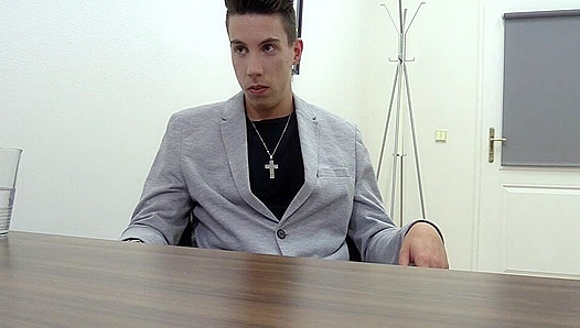 New Flamboyant Stud Fucked Hard on the Desk -Dirty Scout Initiation