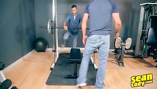 Randy Seduces Jeb - Gym Passion Turns to Hot Couch Anal