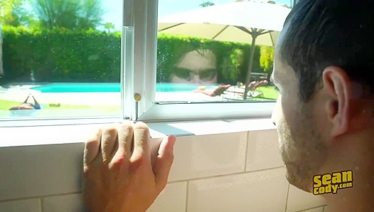 Daniel & Randy Bare It All - Poolside Passion Without Protection - Gay XXX