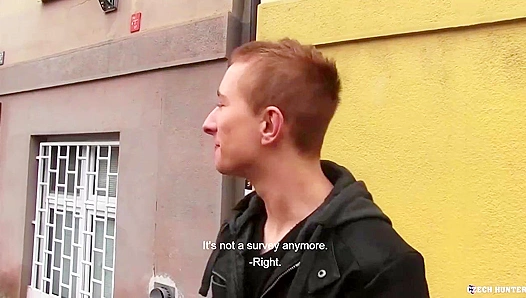 Czech Twink Begs for Facial After Hot POV Bareback Anal