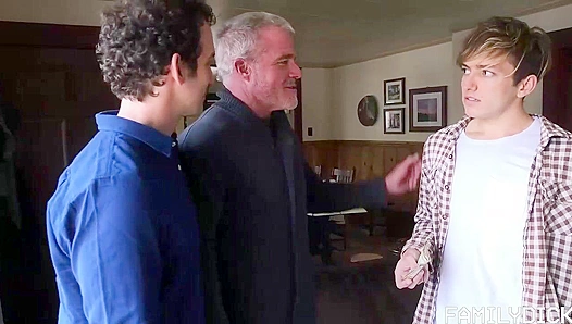 Family Reunion - Stepgrandpa, Stepdad, and Stepson Anal with Dale Savage, Bar Addison, Greg Mckeon