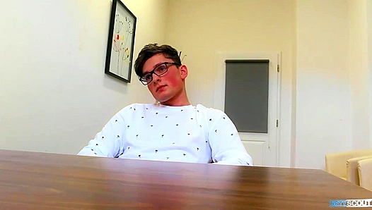 Nerdy Twink Gets Fucked Hard on the Floor - Dirty Scout initiation