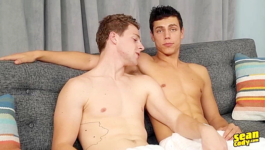 Kaleb Stryker Fucks Robbie Bareback in Doggy Style - Gay XXX