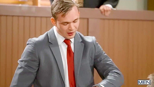 Michael DelRay, Trevor Laster, Jackson Traynor - Courtroom Cock Drilling