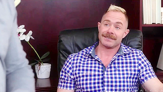 Mature Dudes Pound Each Other Raw on a Rustic Wooden Table