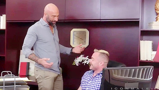 Mature Dudes Pound Each Other Raw on a Rustic Wooden Table