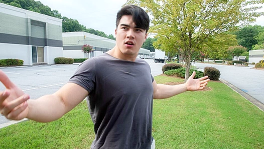 Str8 Chaser - Asian Amateurs Axel Kane and Kye Storm Pound Each Other in a Van