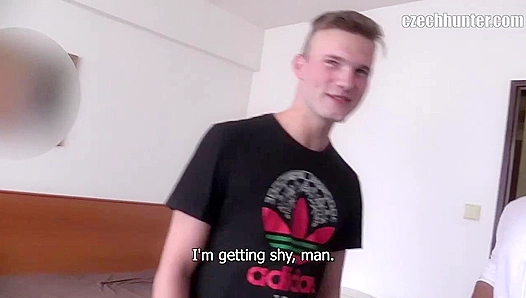 Amateur Czech Twinks Heat Up in a Steamy Threesome - Czech Hunter