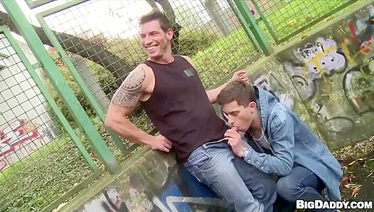 Basketball Hunks Go Bareback in Public