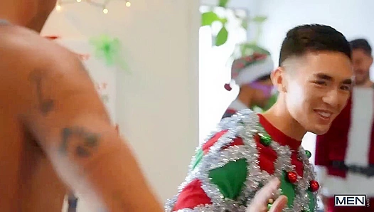 Christmas Office Fuck - Chris Dammed Drills Cody Seiya & Felix Fox