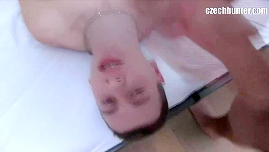 Hard Bareback Anal Ends in Hot Facial - Czech Hunter