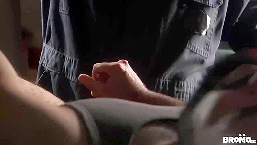 Mechanic Bo Sinn Pounds Masturbating Shawn Assmore's Tight Hole