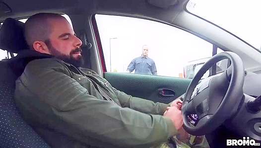 Mechanic Bo Sinn Pounds Masturbating Shawn Assmore's Tight Hole