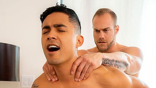 Hot Latin Hunk Asher Gets Pounded by Brock in Steamy Blowjob Scene - Gay XXX