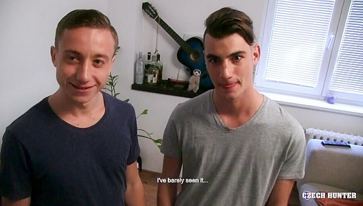 Playful Twinks Shine Bright in a Steamy POV Threesome - Czech Hunter