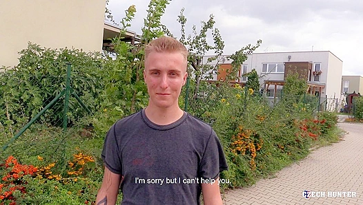 Blonde Hunk Rides Cock in POV - Czech Hunter