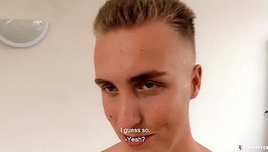 Blonde Hunk Rides Cock in POV - Czech Hunter