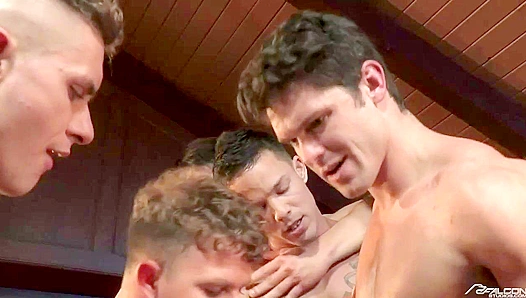 Devin Franco & Trevor Miller - Hazed into Submission in Orgy Madness - Falcon Studios