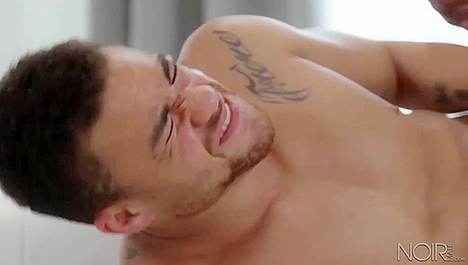 Beaux Banks Gets Barebacked by Delivery Man DeAngelo's Massive Cock - Noir Gay Sex