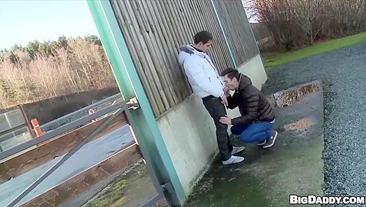 Bubble Butt Bottom Fucked Hard in Public