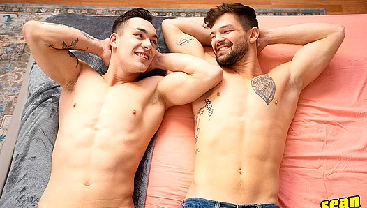 Muscular Brysen & Dave Get Wild - Hot Doggy Style Anal - Gay XXX