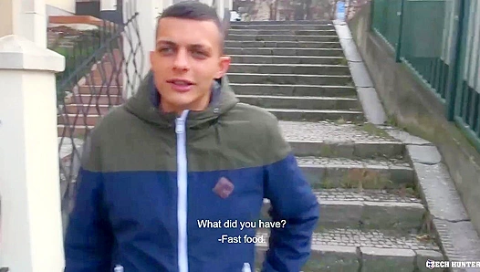 Czech Hunter - Skinny Twink Takes Facial After Raw Anal