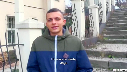 Czech Hunter - Skinny Twink Takes Facial After Raw Anal