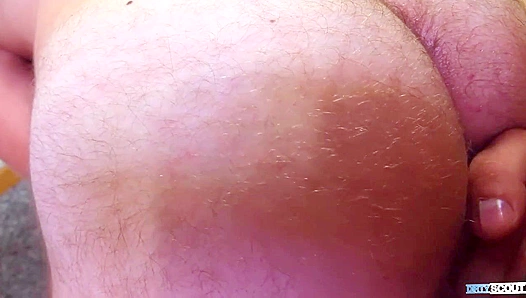 Shy Hairy-Legged Amateur Gets Roughly Fucked byDirty Scout