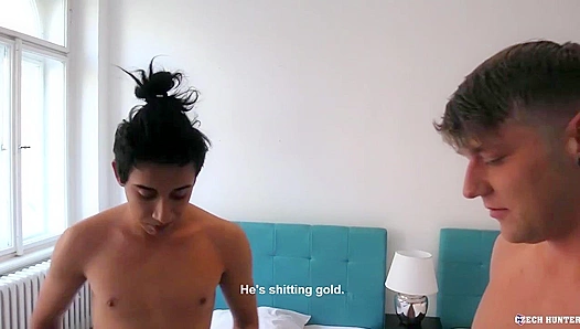 Exotic Amateur & Czech Friend Bareback in Hot POV Threesome - Czech Hunter