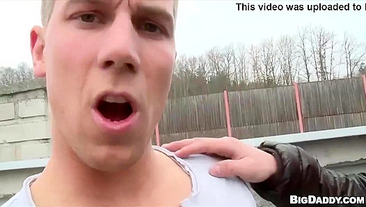 Shameless Euro Hotties Pound Each Other in Broad Daylight