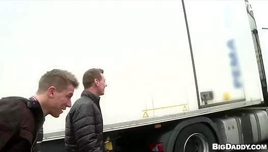 Shameless Euro Hotties Pound Each Other in Broad Daylight