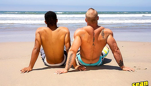 Muscle Daddy Brock Pounds Ace's Big Black Ass - Gay XXX