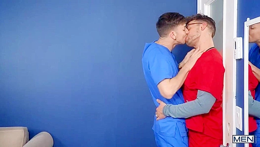 Nurses Blaze & Michael Blow Off Steam - Hard Cock Drills My Tight Hole