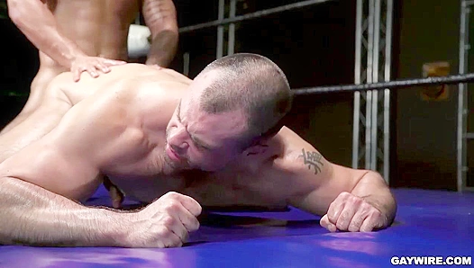 Oily Wrestling Turned Hot - Jaxx Thanatos Fucks Vadim Black