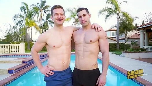 Bareback Bliss - Two Hunks Cock-Ride Each Other