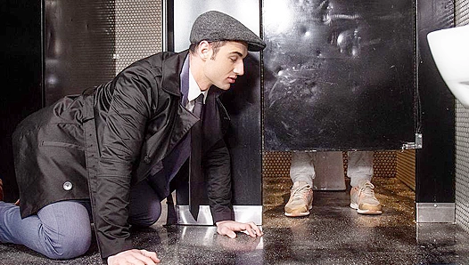 Hot Stall Action - Michael Boston Fucks Igor Romani in the Restroom - Gods of Men